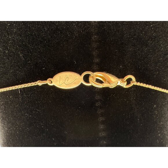 Elegant Long Gold & Faux Pearl Station Necklace With Designer Clasp - Picture 4 of 5